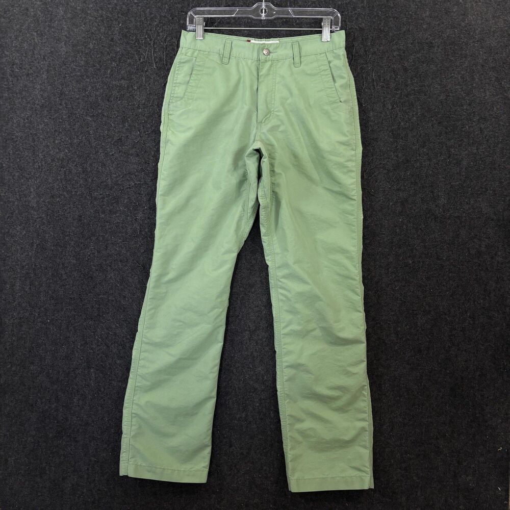 Mountain Khakis Broadway Fit Pants Men's 30x32 Green Canvas Chino Casual Outdoor